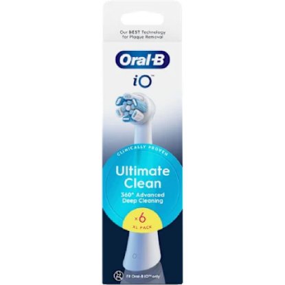 Nadomestne glave zobne ščetke ORAL-B iO Ultimate Clean, 6 kos, bele