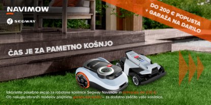 Prikažite detalje za Robotske kosilnice na akciji: prihranite do 200 € in prejmite garažo kot darilo