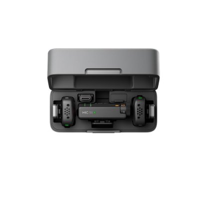 Mikrofon DJI Mic Mini (2 TX + 1 RX + polnilni etui), brezžični, črn
