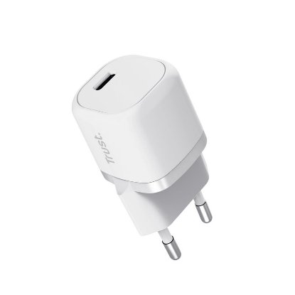 Polnilec TRUST Maxo, USB-C, 20W, belo