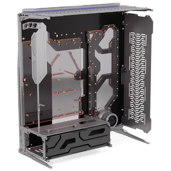Kućište SINGULARITY COMPUTERS Spectre 3.0, E-ATX, prozor, kaljeno staklo, srebrno, bez napajanja