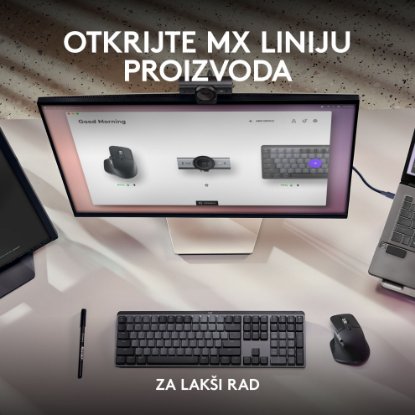 Web kamera LOGITECH MX Brio, 4K UHD, USB-C, siva