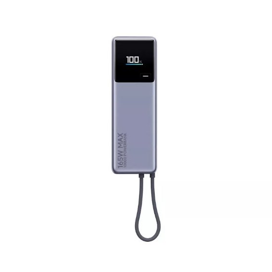 Mobilni USB punjač XIAOMI 165W Power Bank, 10000 mAh, USB-C, sivi