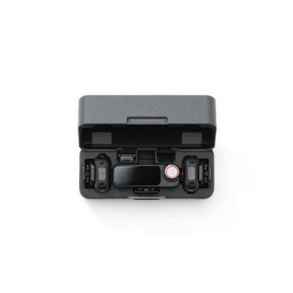 Slika DJI Mic 3 mikrofon (2 oddajnika + 1 sprejemnik + polnilna torbica), brezžični, črni