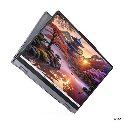Laptop LENOVO IdeaPad 5 2in1 83KT0015SC / Ryzen AI 7 350, 24GB, 1TB SSD, AMD Radeon Graphics, 14" WUXGA OLED Touch, Windows 11, sivi