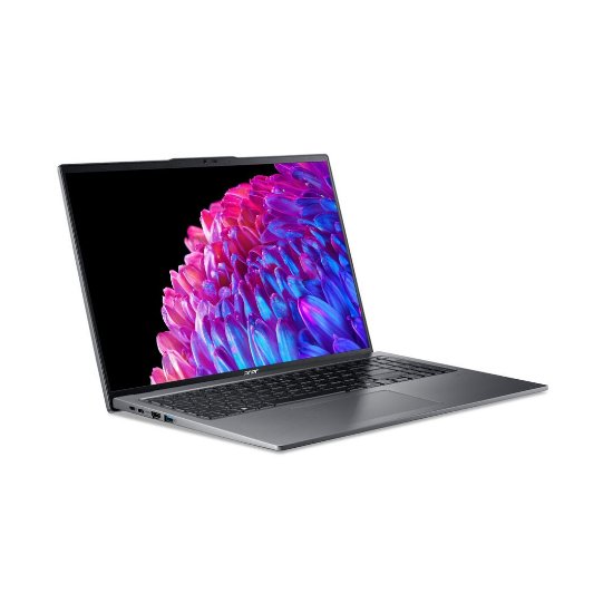 Laptop ACER Swift Go 16 NX.KVPEX.006 / Core Ultra 7 155U, 32GB, 1TB SSD, Intel Graphics, 16" WUXGA IPS, Windows 11, sivi