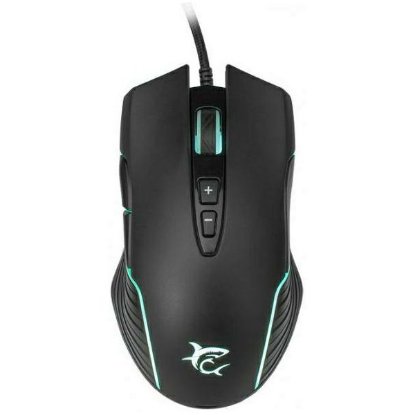 Miš WHITE SHARK Azarah, 6400dpi, optički, žičani, crni