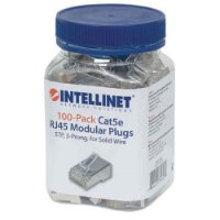 STP konektor INTELLINET CAT5e, RJ45, modularni, trostruki zupčasti terminal - 100 komada