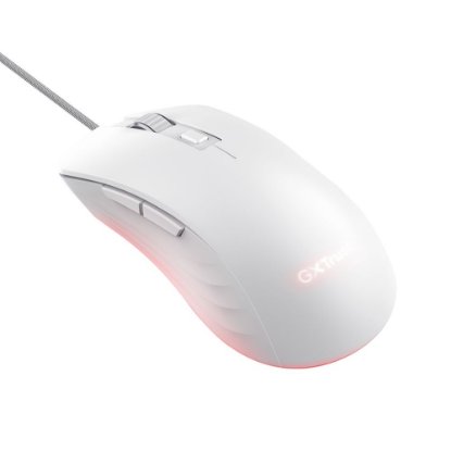 Miš TRUST GXT 924W Ybar+, RGB, optički, 25600dpi, bijeli