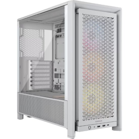 Kućište CORSAIR Frame 4000D RS ARGB, window, MIDI, ATX, bijelo, bez napajanja