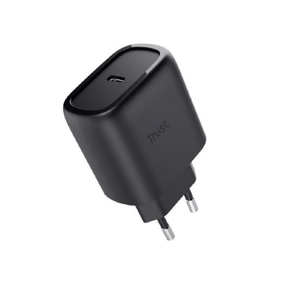 Kućni punjač TRUST Maxo, USB-C, 45W, GaN, crni