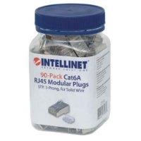 STP konektor INTELLINET CAT6A, RJ45, trostruki zupčasti terminal - 90 komada