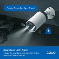 Mrežna nadzorna kamera TP-LINK Tapo C420S1, Tapo H200 Hub, 2K, baterijska, vanjska, WiFi, senzor pokreta, noćno snimanje