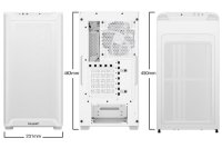 Kućište BE QUIET Pure Base 501LX, ATX, prozor, bijelo, bez napajanja