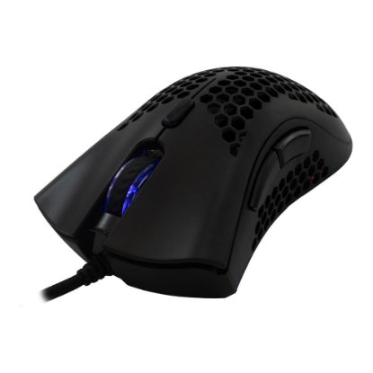 Miš BARACUDA BGM-031 Coral, RGB, optički, 12800dpi, crni