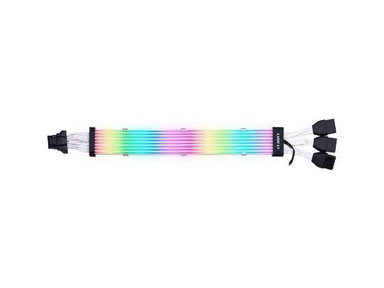 Kabel napajanja za grafičku karticu LIAN LI Strimer Plus V2 12VHPWR, 3x 8 na 16-Pin, 8 LED, 335mm, RGB, produžni