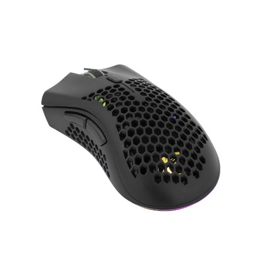 Miš WHITE SHARK Lionel, RGB, optički, bežični, 10000dpi, crni