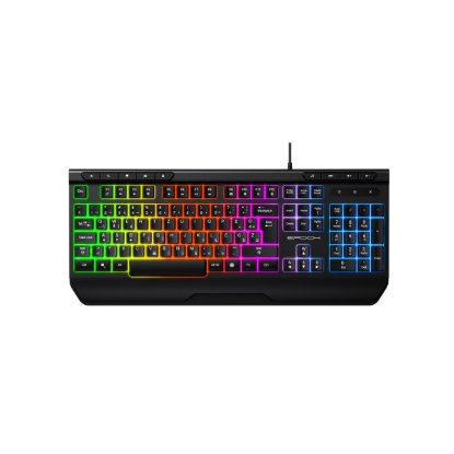 Tipkovnica EPOCH Tethys, Rainbow, membranska, crna, UK/HR layout, USB