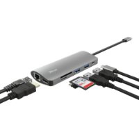 Docking station TRUST Dalyx, 7 u 1, USB-C na 2x USB 3.1, USB-C, HDMI, G-LAN, Card Reader, za laptop