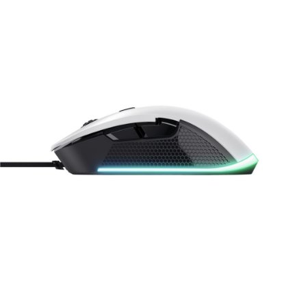 Miš TRUST GXT 922W Ybar Eco, RGB, optički, 7200dpi, bijeli
