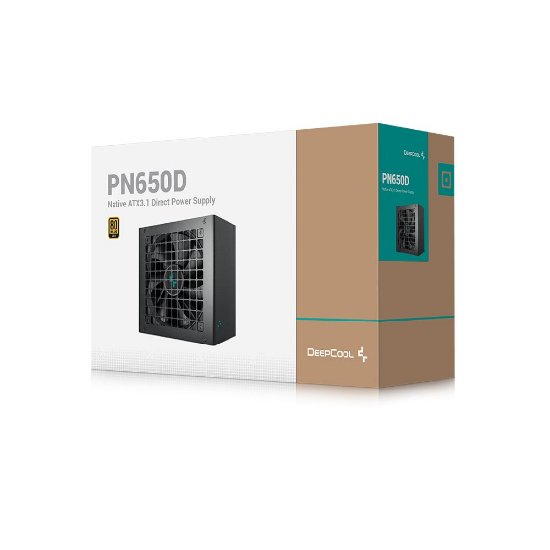 Napajanje 650W, DEEPCOOL PN650D, 12V-2x6, ATX V3.1, 120mm vent., crno, 80+ Gold
