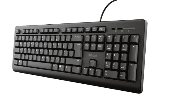 Tipkovnica + miš + podloga + slušalice TRUST Primo Home Office Set