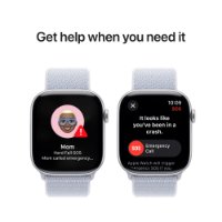 Pametni sat APPLE Watch S10 GPS, 46mm Silver Alu Case with Blue Cloud Sport Loop