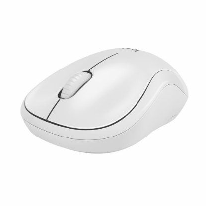 Miš LOGITECH M240 Silent, optički, bežični, Bluetooth, bijeli