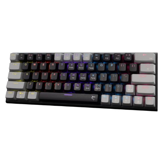 Tipkovnica WHITE SHARK GK-002111V2 Wakizashi-2, RGB, crveni switch, mehanička, US/HR, crno-siva