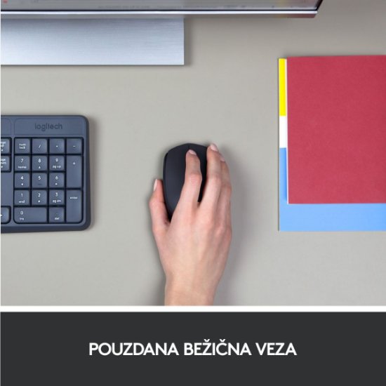 Miš LOGITECH M171, optički, bežični, crni
