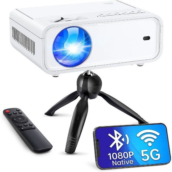 Projektor LCD, VANKYO SunSpark 500W, 800x600, 110 ANSI Lumena, WiFi, Android, bijeli, platno 100"