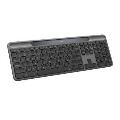 Tipkovnica LOGITECH Signature Slim Solar+, bežična, bluetooth, crna