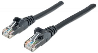 Kabel INTELLINET, patch CAT6, U/UTP, crni, 5m