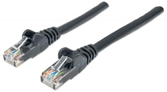 Kabel INTELLINET, patch CAT6, U/UTP, crni, 5m