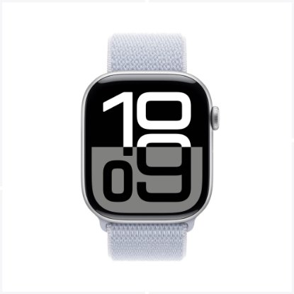 Pametni sat APPLE Watch S10 GPS, 46mm Silver Alu Case with Blue Cloud Sport Loop