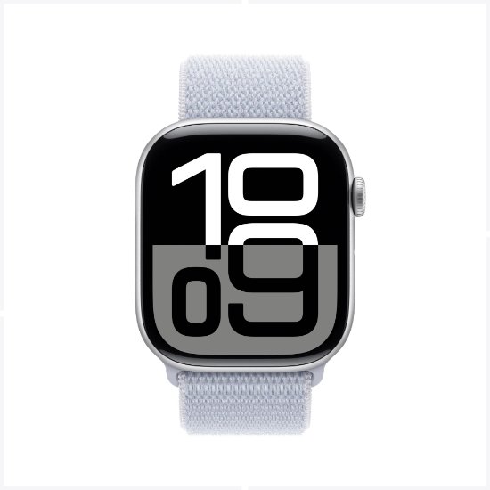 Pametni sat APPLE Watch S10 GPS, 46mm Silver Alu Case with Blue Cloud Sport Loop