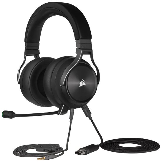 Slušalice CORSAIR Virtuoso RGB Wireless XT, bežične, mikrofon, crne