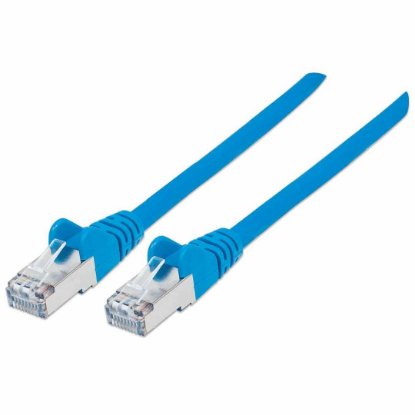 Kabel INTELLINET, patch CAT6a, S/FTP, plavi, 0.25m