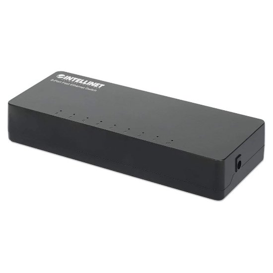 Switch INTELLINET 561730, 10/100 Mbps, 8-port, plastično kućište, kabel Cat5e 1m