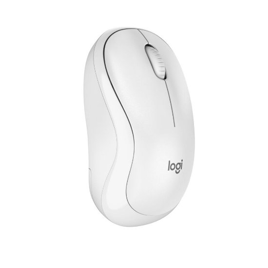 Miš LOGITECH M240 Silent, optički, bežični, Bluetooth, bijeli