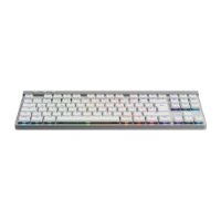 Tipkovnica LOGITECH Gaming G515 Lightspeed TKL, Tactile switch, RGB, mehanička, bežična, US Layout, USB, bijela