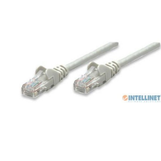 Kabel INTELLINET, patch CAT5e, U/UTP, sivi, 20m