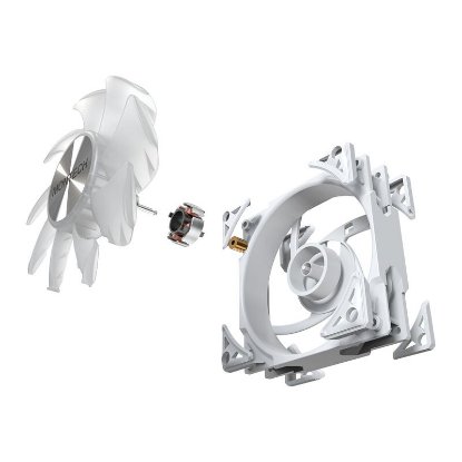Ventilator MONTECH Metal Pro 12 ARGB, PWM, 120mm, 2200 okr/min, RGB, bijeli