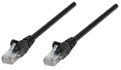 Kabel INTELLINET, patch CAT6, U/UTP, crni, 15m