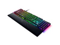 Tipkovnica RAZER BlackWidow V4, mehanička, Yellow switch, RGB, US Layout, crna, USB