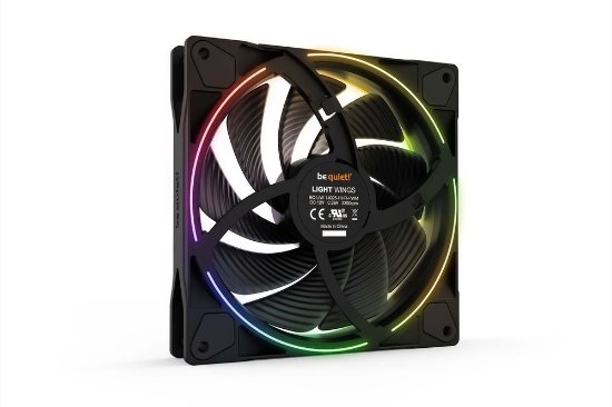 Ventilator BE QUIET Light Wings, PWM, RGB, 140mm, 2200 okr/min, crni