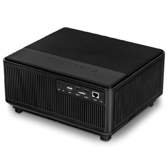 Projektor OVERMAX Multipic 6.2, 1080p, LED, 8000 lm, WiFi, HDMI, Bluetooth, crni