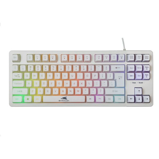 Tipkovnica BARACUDA BGK-01114 Krill, US layout, bijela