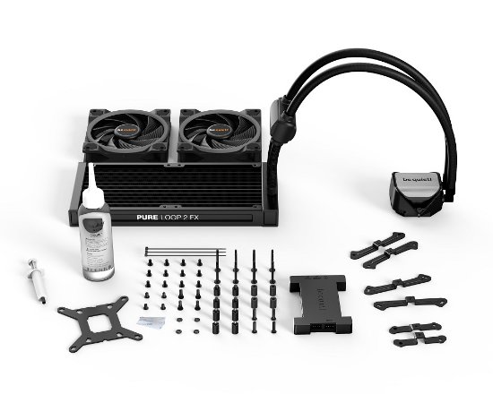 Vodeno hlađenje BE QUIET Pure Loop 2 FX 240mm, ARGB, CPU hlađenje, za Intel i AMD