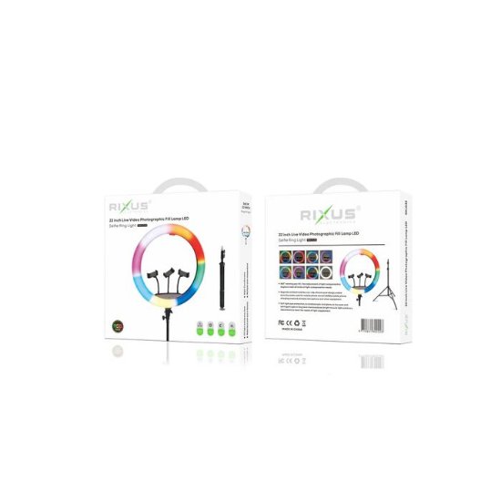 Selfie tripod RIXUS RXLG32, sa svjetlosnim prstenom, RGB